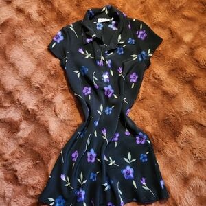 Floral Black 575 Mini Dress